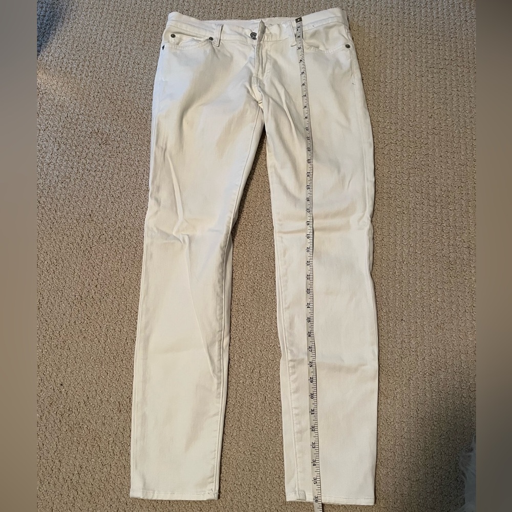 7 For All Mankind white jeans